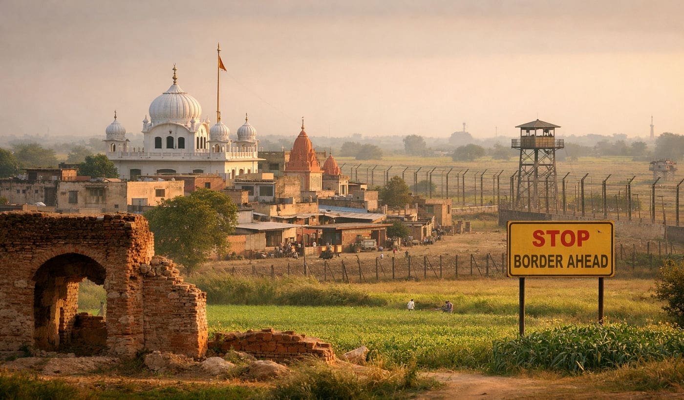 Bhikhiwind in the vicinity of border